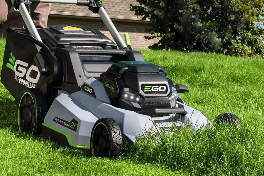battery powered small lawn mower